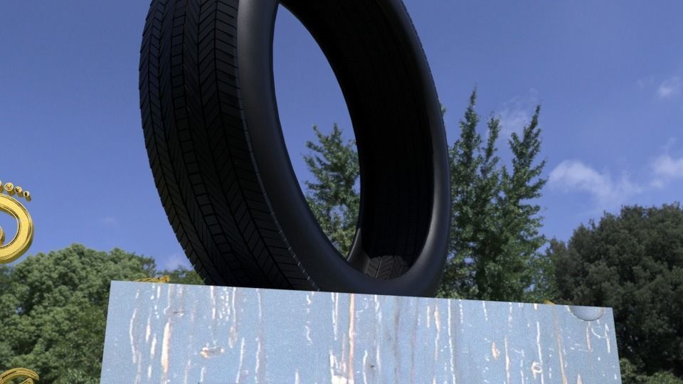 ORTAS TIRE NO 5 GAME READY Low-poly 3D model_7