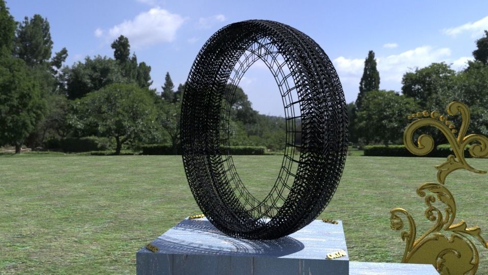 ORTAS TIRE NO 5 GAME READY Low-poly 3D model_12