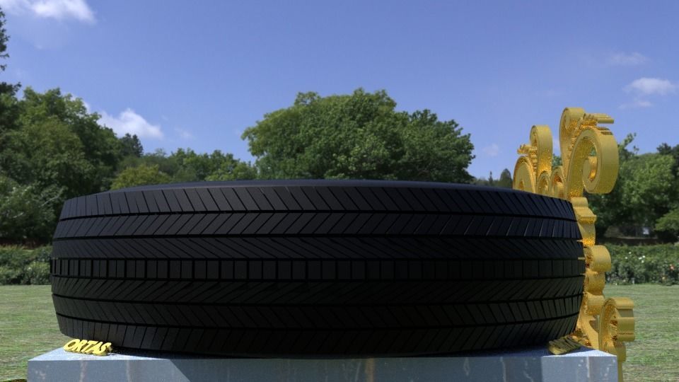 ORTAS TIRE NO 5 GAME READY Low-poly 3D model_11