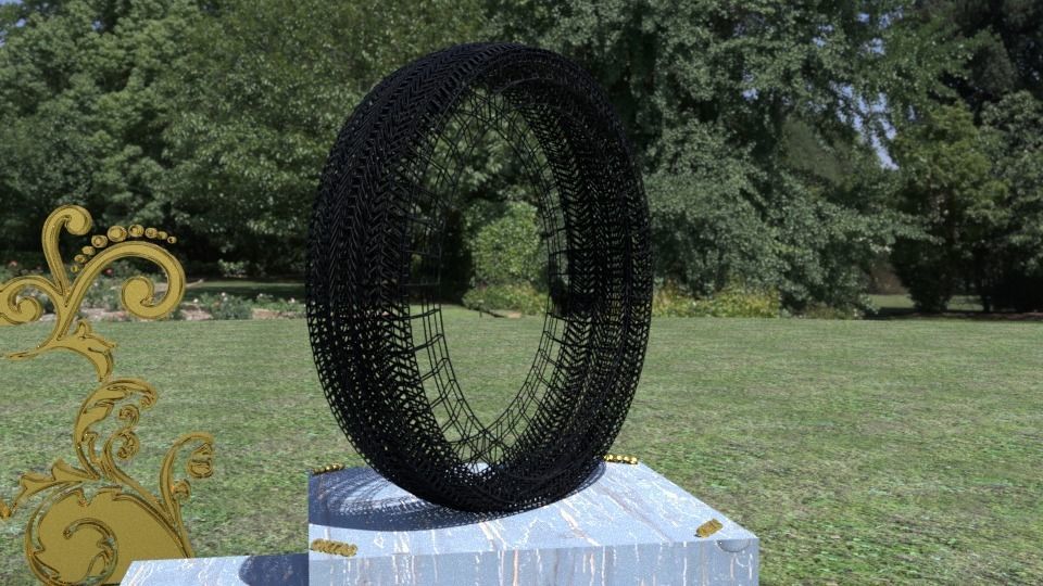 ORTAS TIRE NO 5 GAME READY Low-poly 3D model_8