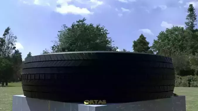ORTAS TIRE NO 5 GAME READY Low-poly 3D model