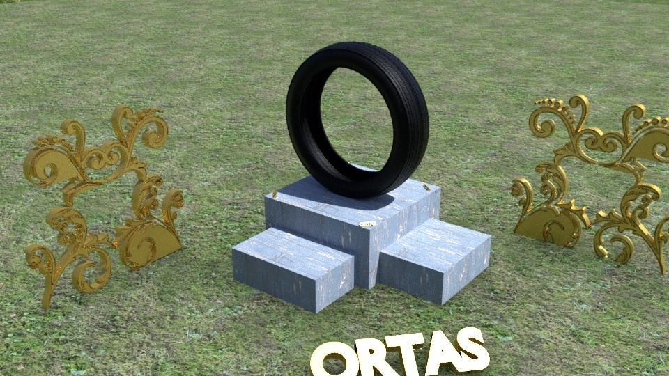 ORTAS TIRE NO 6 GAME READY Low-poly 3D model_10