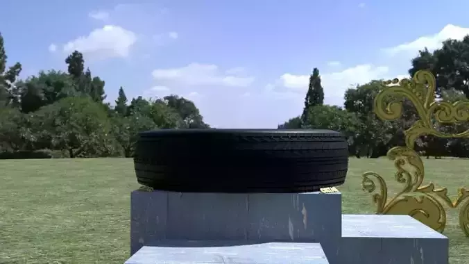 ORTAS TIRE NO 6 GAME READY Low-poly 3D model