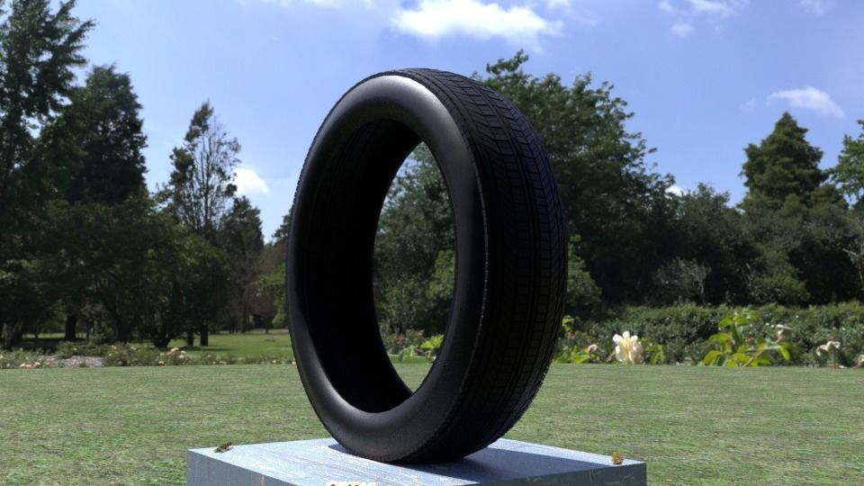 ORTAS TIRE NO 7 GAME READY Low-poly 3D model_9