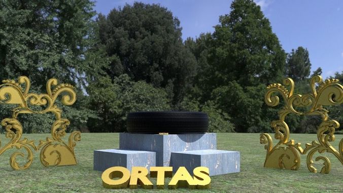 ORTAS TIRE NO 7 GAME READY Low-poly 3D model