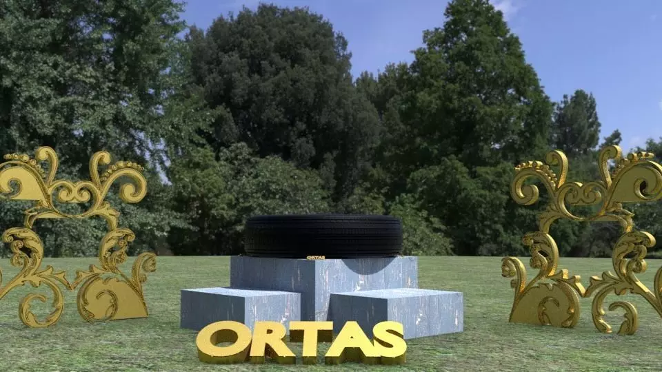 ORTAS TIRE NO 7 GAME READY Low-poly 3D model_0