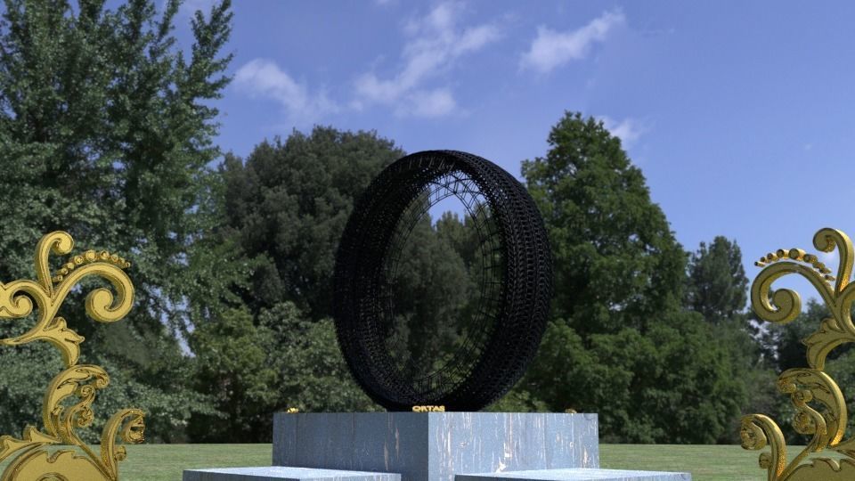 ORTAS TIRE NO 7 GAME READY Low-poly 3D model_2