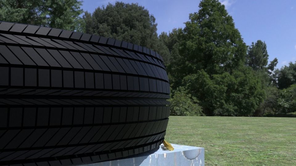 ORTAS TIRE NO 7 GAME READY Low-poly 3D model_5