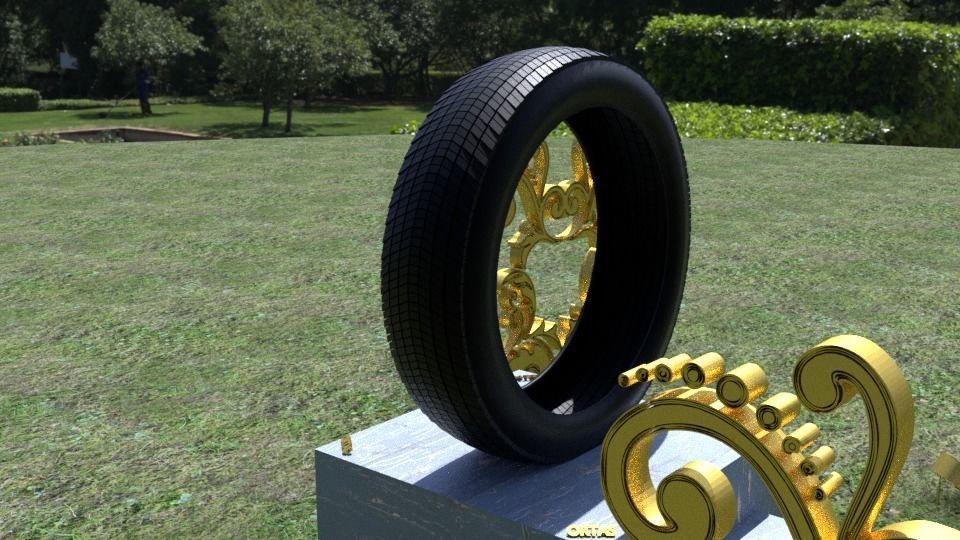 ORTAS TIRE NO 8 GAME READY Low-poly 3D model_9