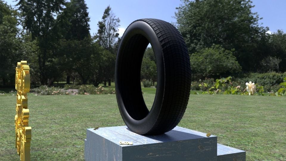 ORTAS TIRE NO 8 GAME READY Low-poly 3D model_8