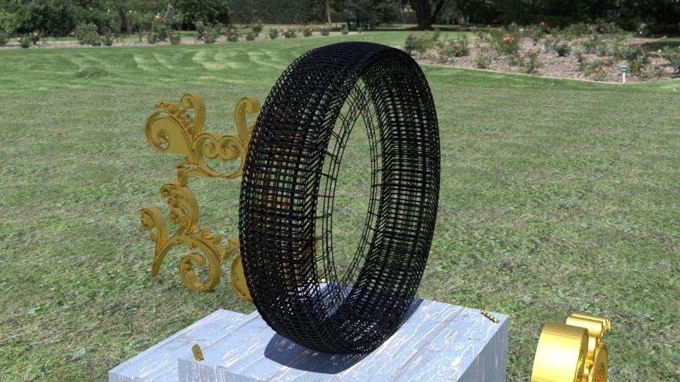 ORTAS TIRE NO 9 GAME READY Low-poly 3D model_4