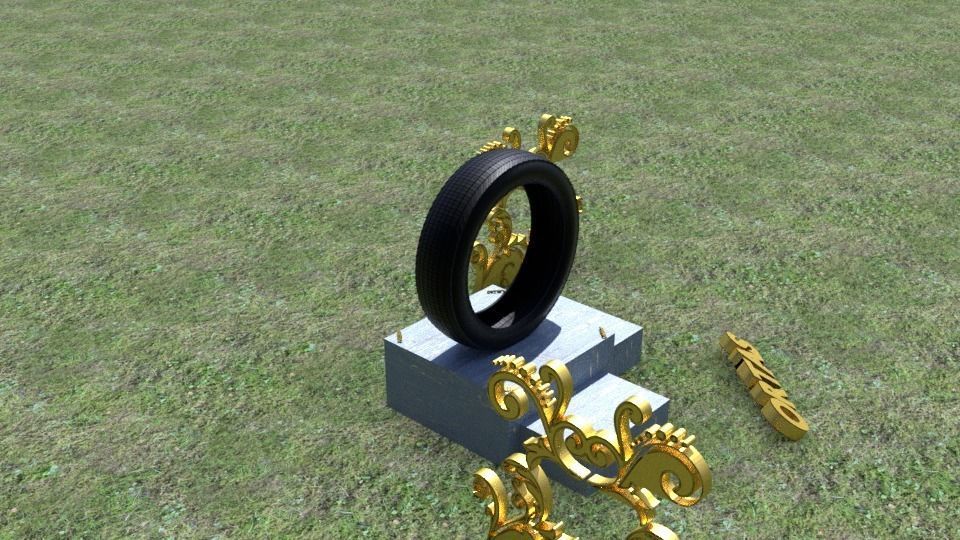 ORTAS TIRE NO 9 GAME READY Low-poly 3D model_8