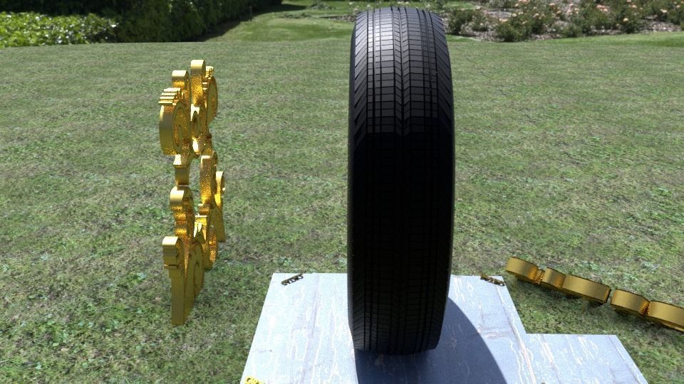 ORTAS TIRE NO 10 GAME READY Low-poly 3D model_9
