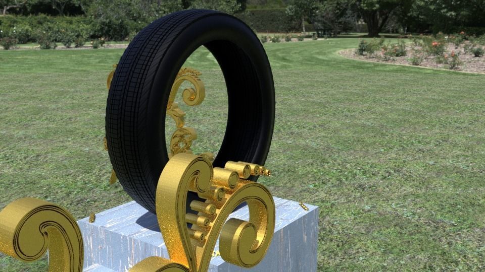 ORTAS TIRE NO 10 GAME READY Low-poly 3D model_6