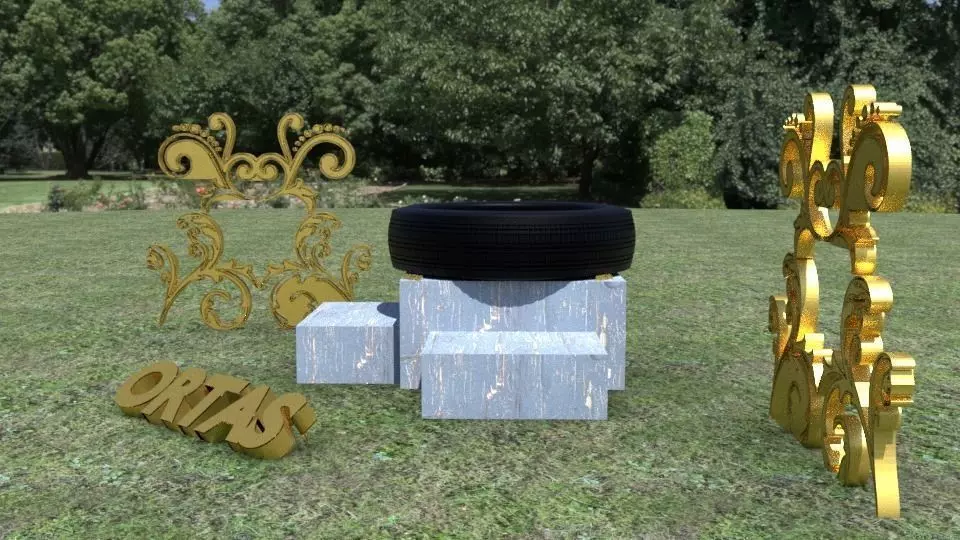 ORTAS TIRE NO 10 GAME READY Low-poly 3D model_0