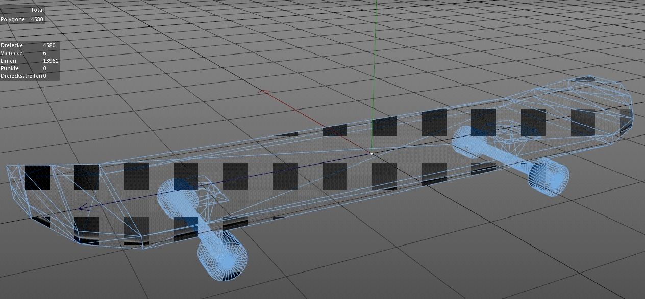 Lowpoly Skateboard with details Free low-poly 3D model_10