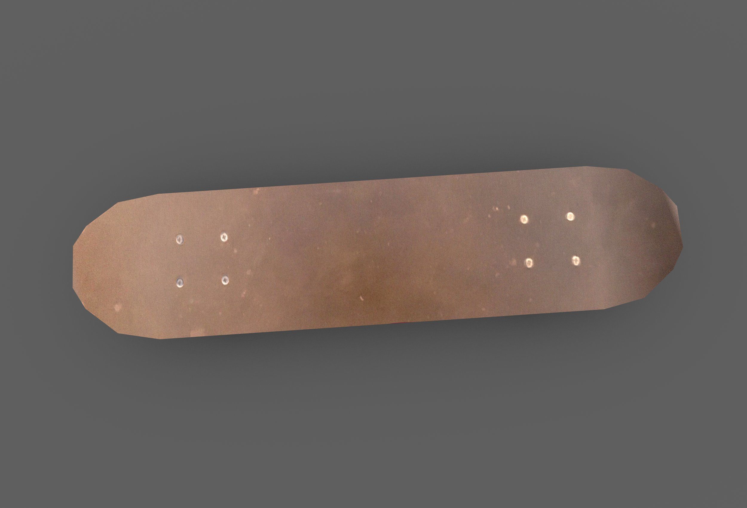 Lowpoly Skateboard with details Free low-poly 3D model_6