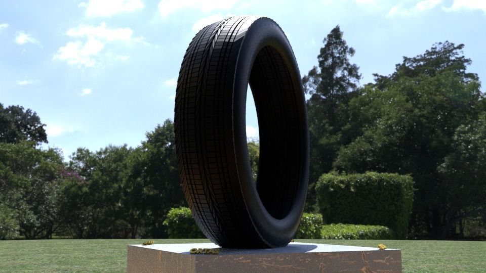 ORTAS TIRE NO 11 GAME READY Low-poly 3D model_1