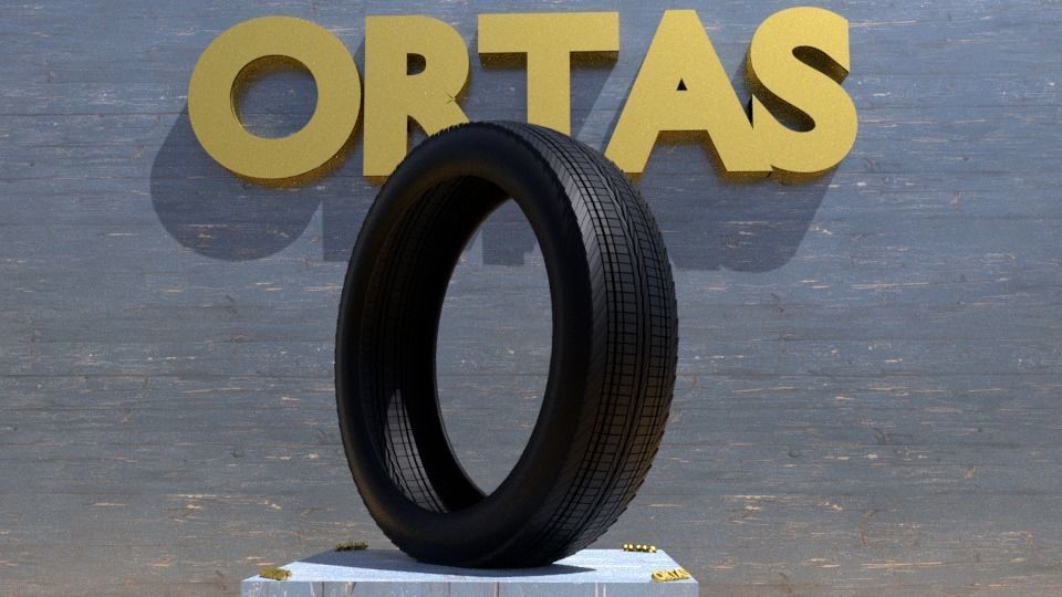 ORTAS TIRE NO 11 GAME READY Low-poly 3D model_4