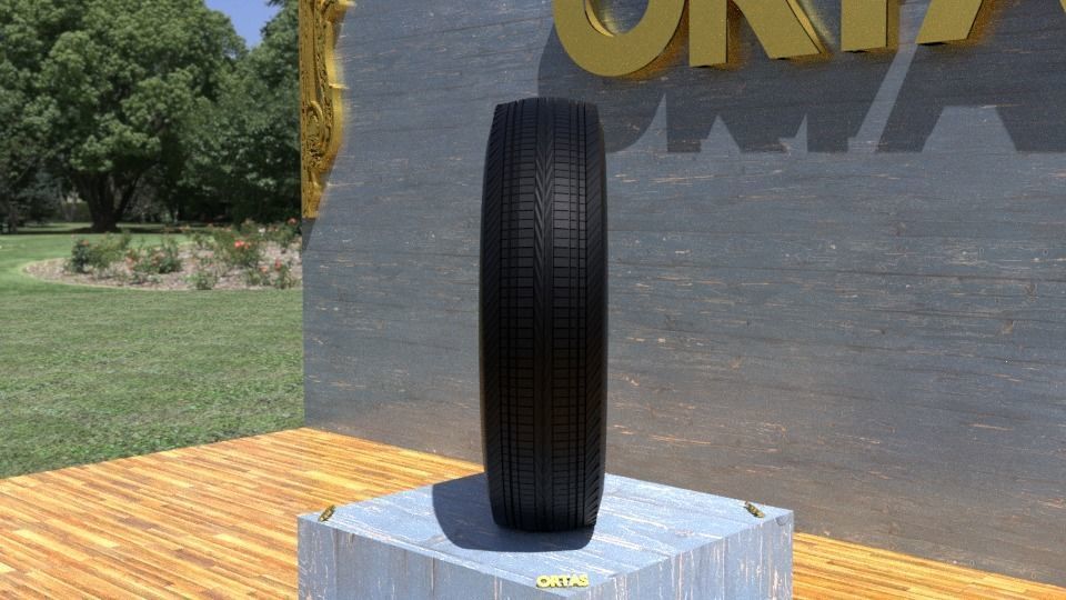 ORTAS TIRE NO 11 GAME READY Low-poly 3D model_2