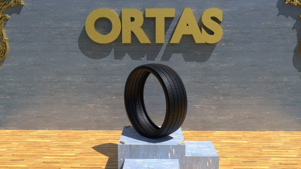 ORTAS TIRE NO 12 GAME READY Low-poly 3D model_1