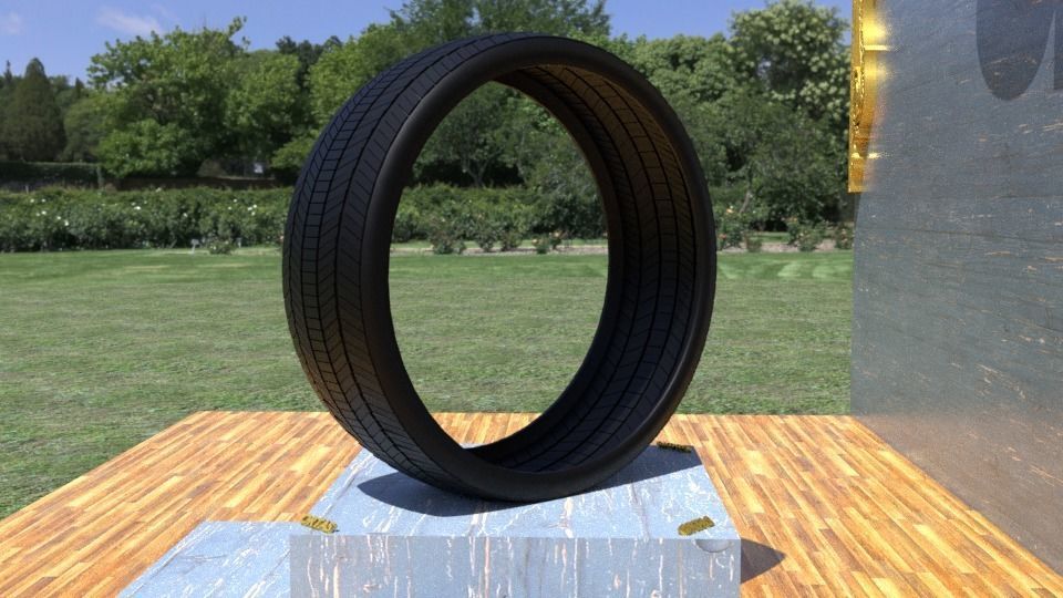 ORTAS TIRE NO 12 GAME READY Low-poly 3D model_5