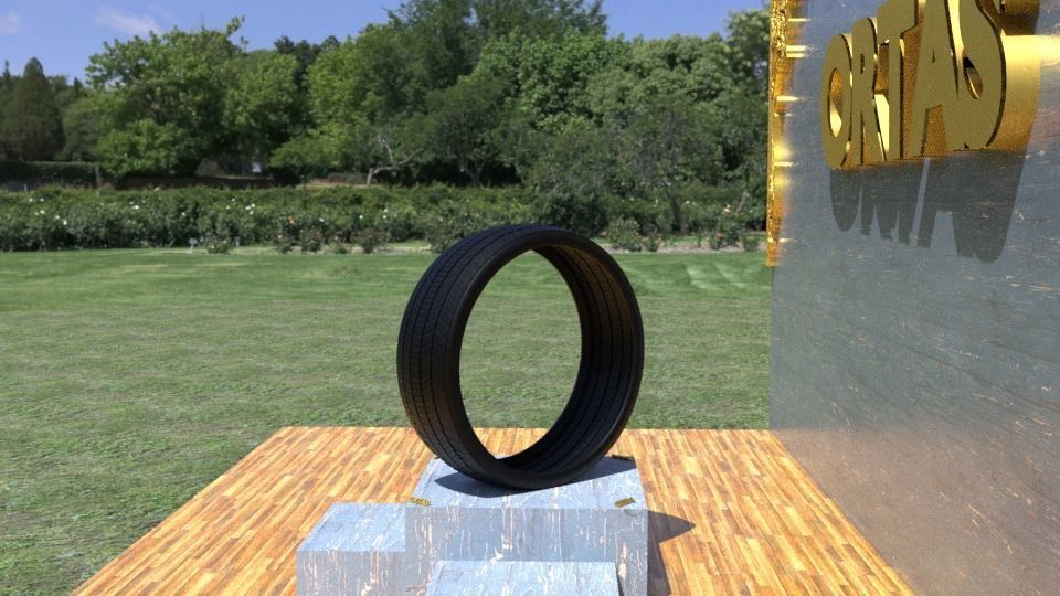 ORTAS TIRE NO 12 GAME READY Low-poly 3D model_4