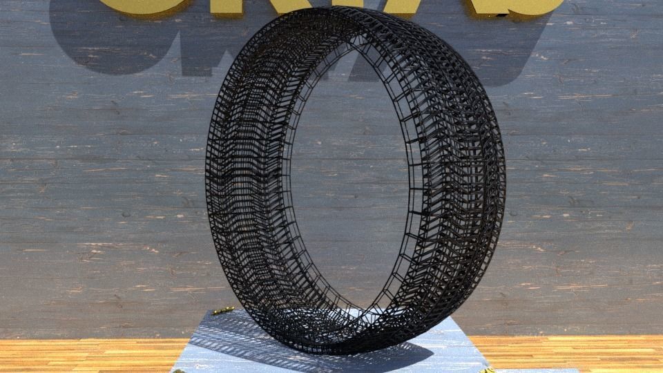 ORTAS TIRE NO 12 GAME READY Low-poly 3D model_10