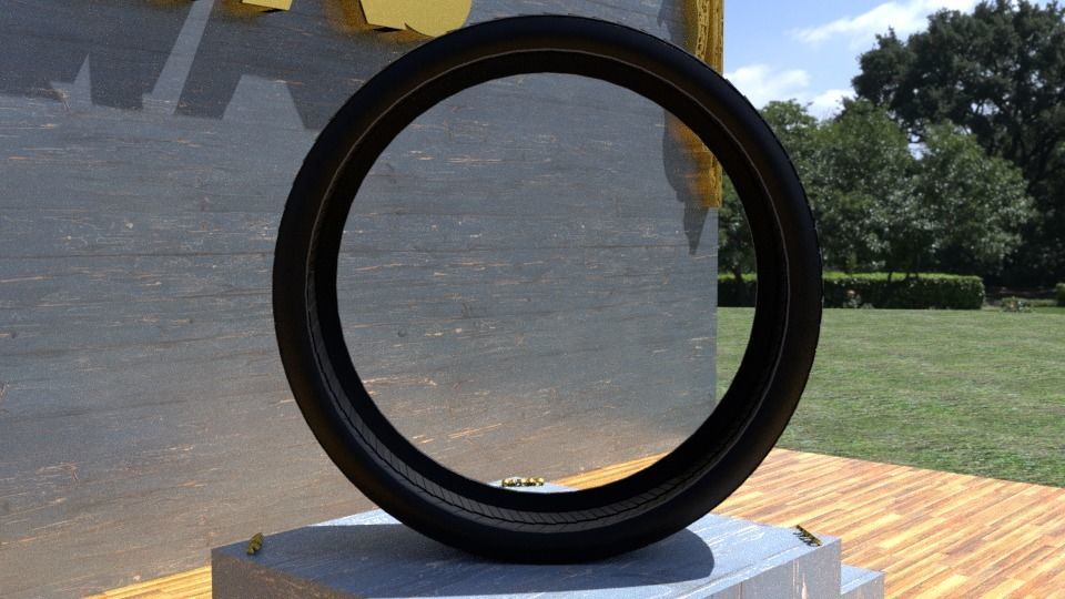 ORTAS TIRE NO 12 GAME READY Low-poly 3D model_3