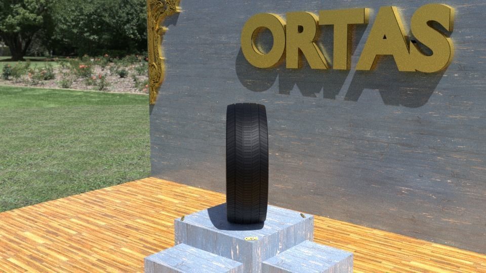 ORTAS TIRE NO 12 GAME READY Low-poly 3D model_2