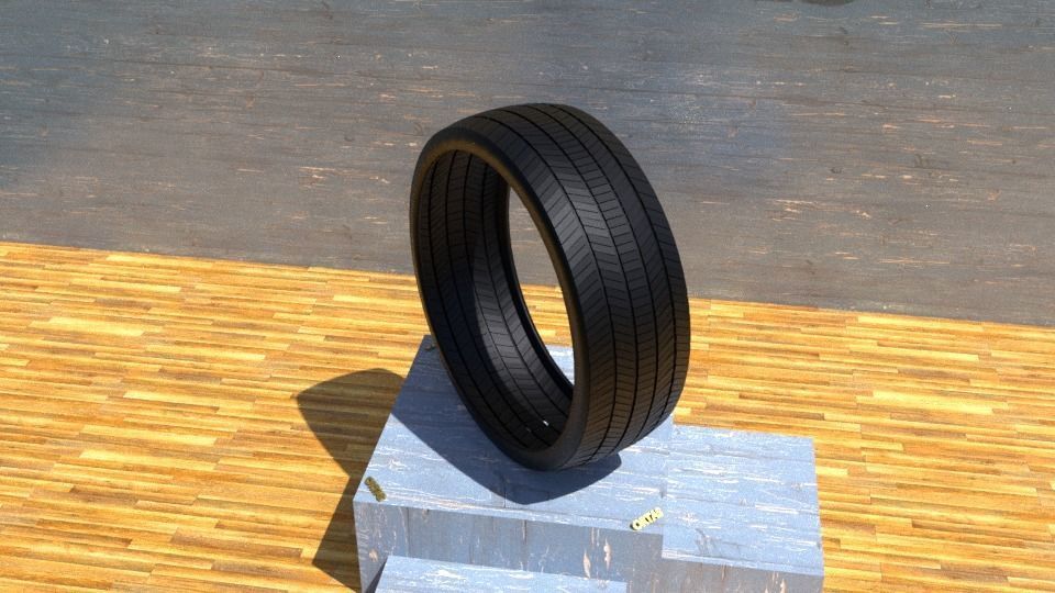 ORTAS TIRE NO 12 GAME READY Low-poly 3D model_9