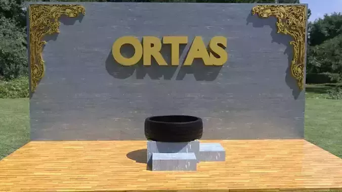 ORTAS TIRE NO 12 GAME READY Low-poly 3D model