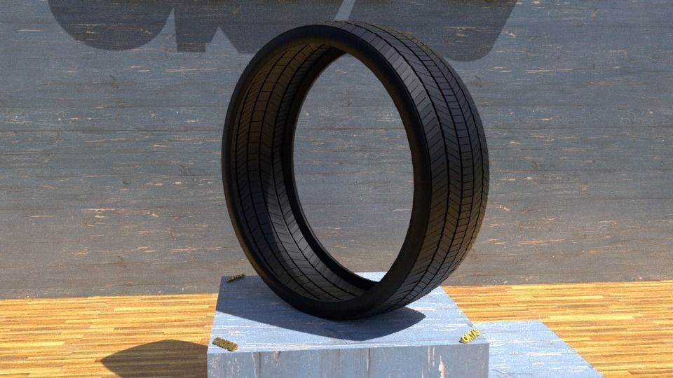 ORTAS TIRE NO 12 GAME READY Low-poly 3D model_6