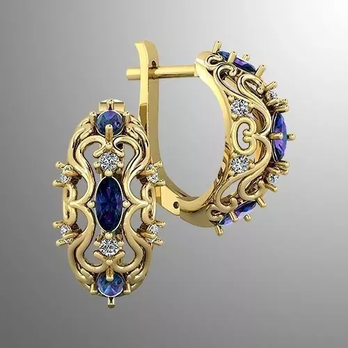 Earrings 39 3D print model