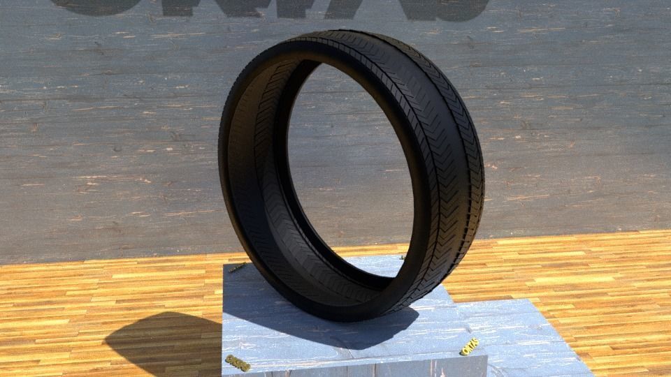 ORTAS TIRE NO 13 GAME READY Low-poly 3D model_7