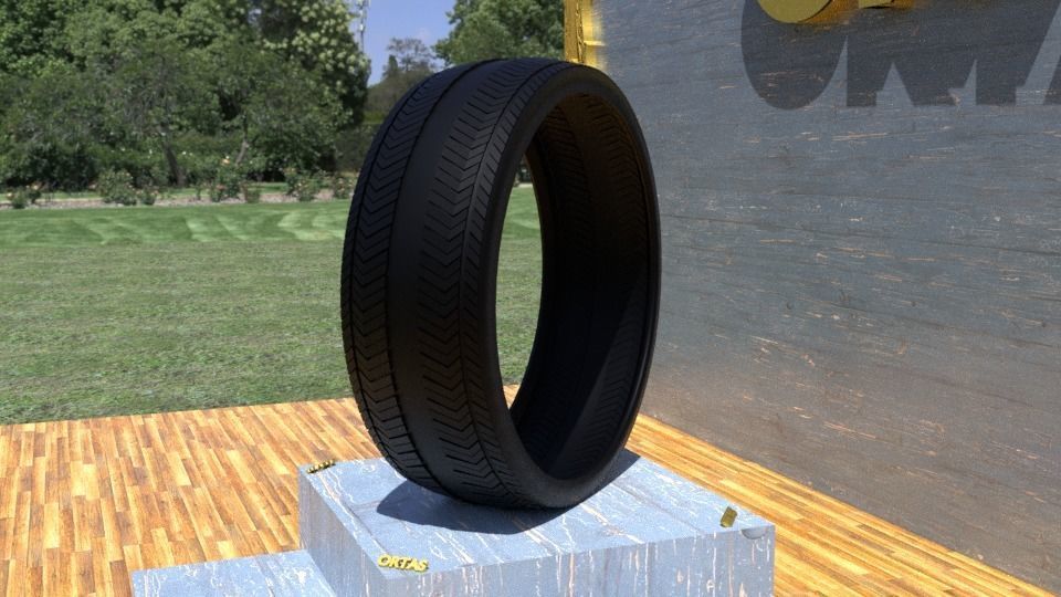 ORTAS TIRE NO 13 GAME READY Low-poly 3D model_4