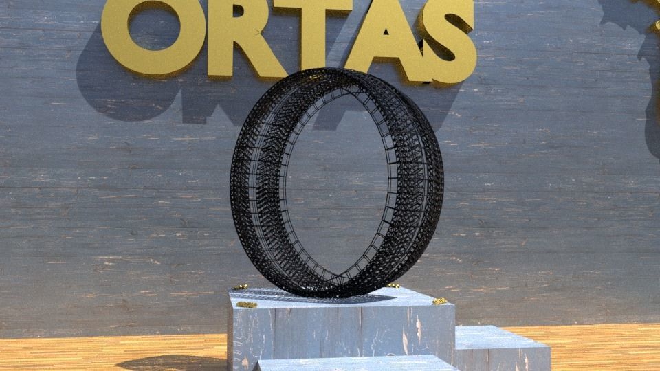 ORTAS TIRE NO 13 GAME READY Low-poly 3D model_10