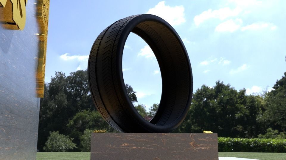 ORTAS TIRE NO 13 GAME READY Low-poly 3D model_8