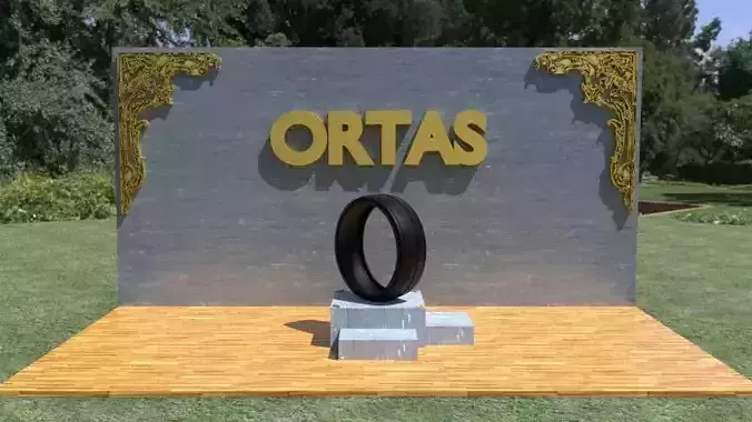 ORTAS TIRE NO 13 GAME READY Low-poly 3D model