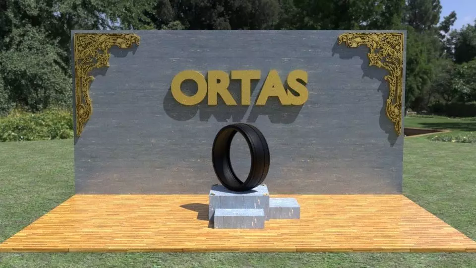 ORTAS TIRE NO 13 GAME READY Low-poly 3D model_0