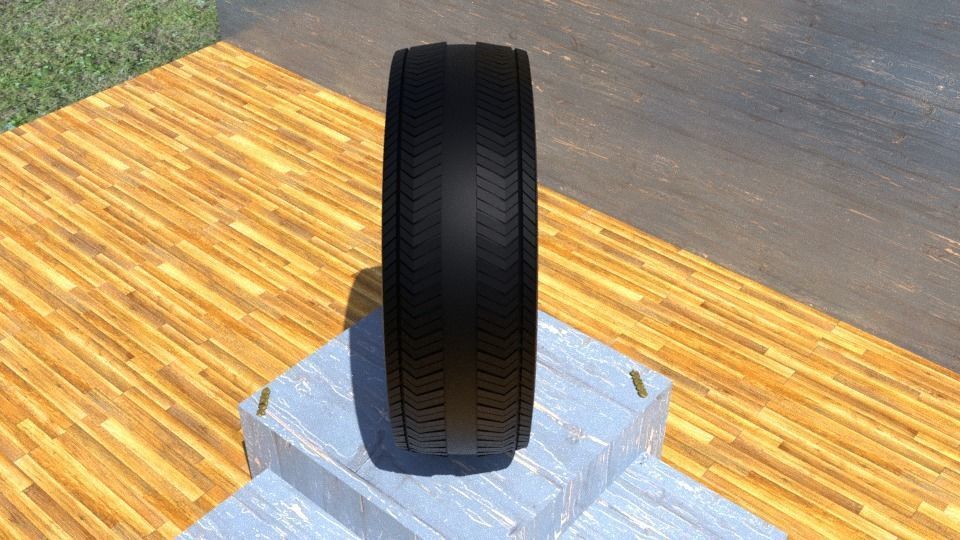 ORTAS TIRE NO 13 GAME READY Low-poly 3D model_6