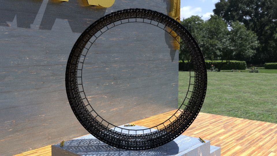 ORTAS TIRE NO 15 GAME READY Low-poly 3D model_10