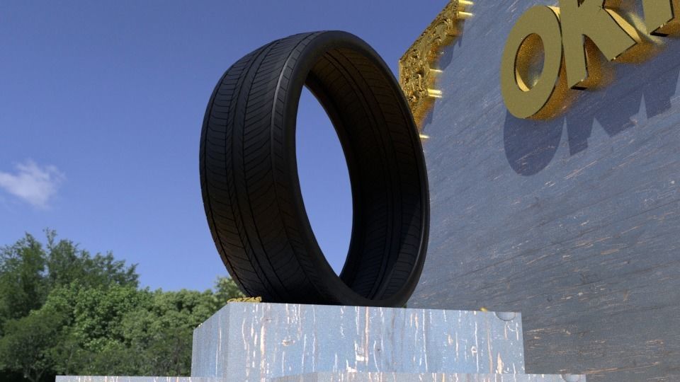 ORTAS TIRE NO 15 GAME READY Low-poly 3D model_9