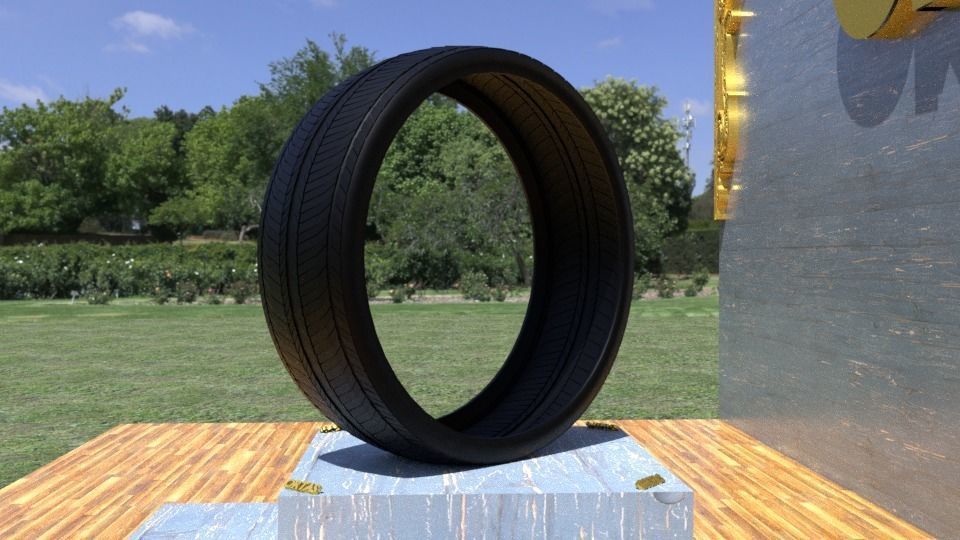 ORTAS TIRE NO 15 GAME READY Low-poly 3D model_8