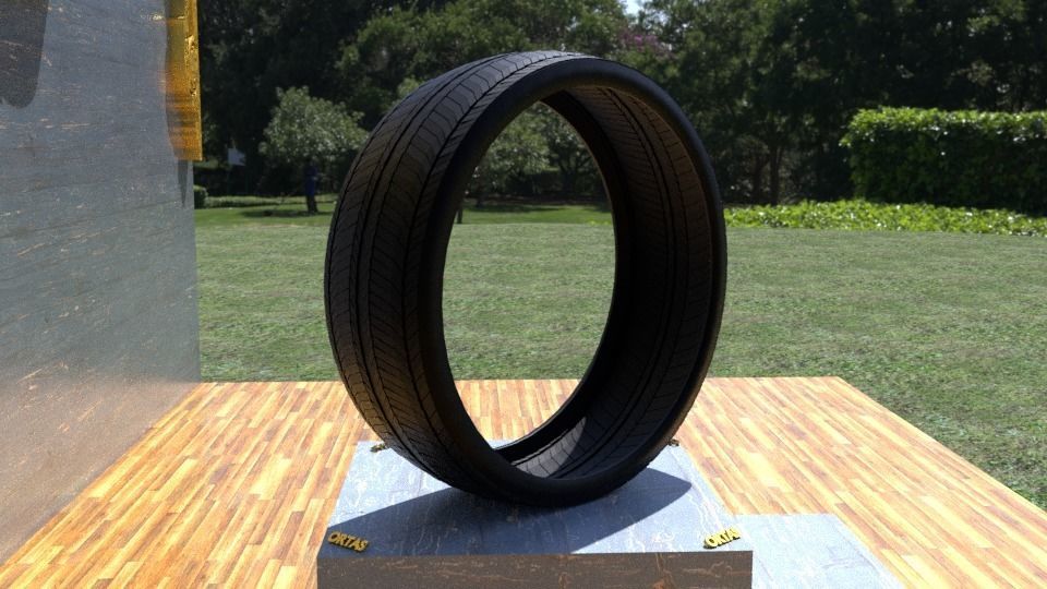ORTAS TIRE NO 15 GAME READY Low-poly 3D model_4