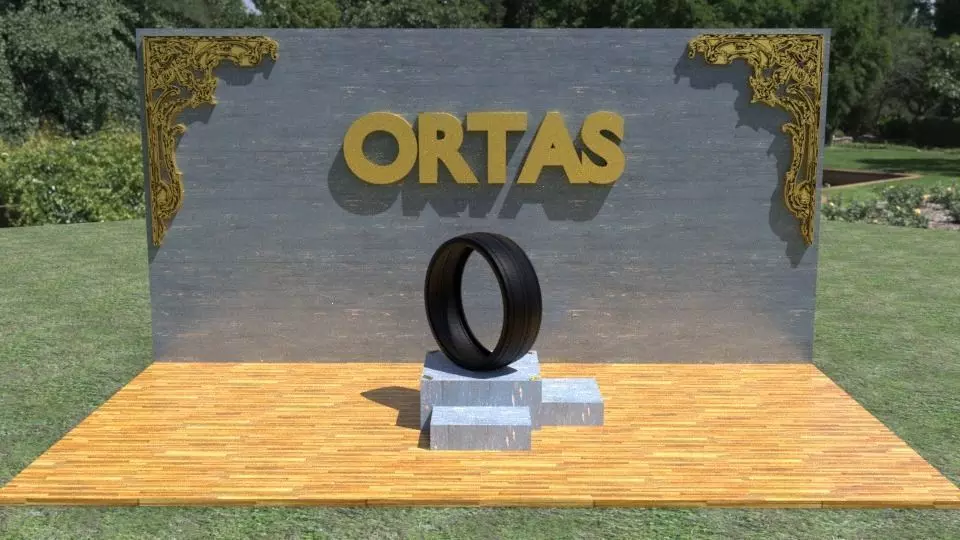 ORTAS TIRE NO 15 GAME READY Low-poly 3D model_0