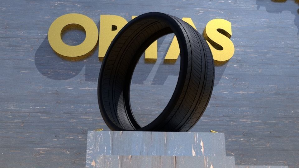 ORTAS TIRE NO 15 GAME READY Low-poly 3D model_2