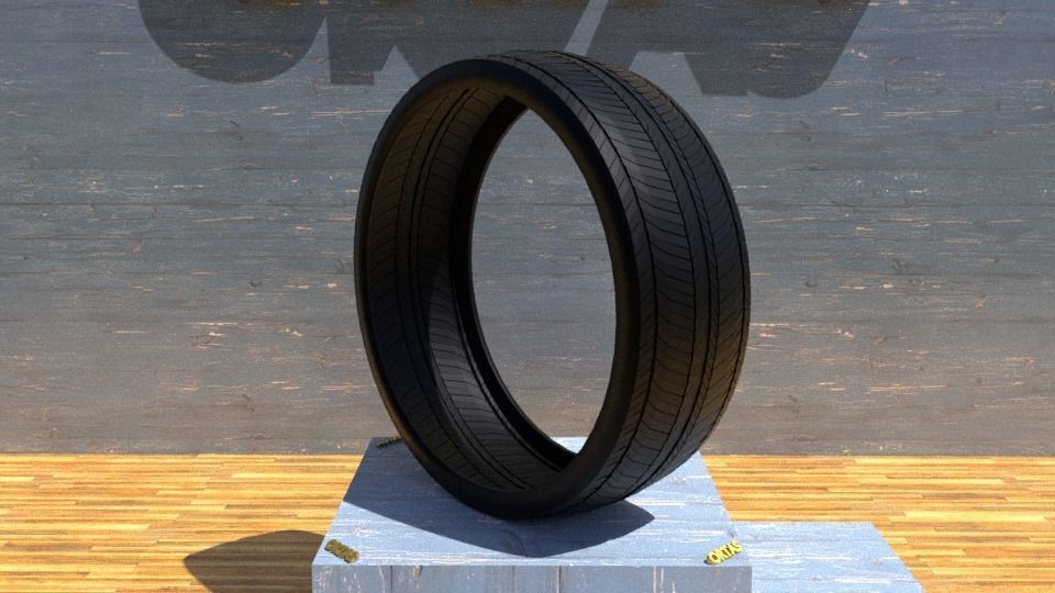ORTAS TIRE NO 15 GAME READY Low-poly 3D model_3