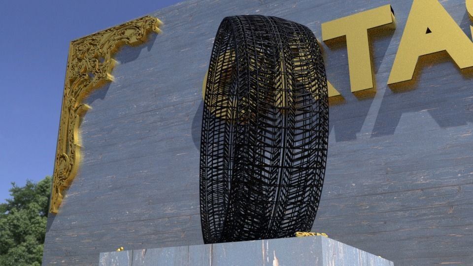 ORTAS TIRE NO 15 GAME READY Low-poly 3D model_11