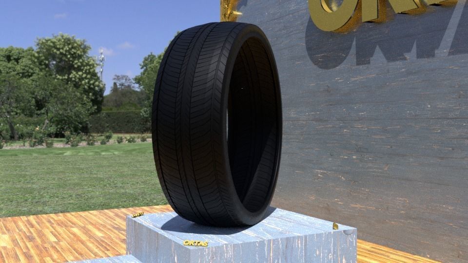 ORTAS TIRE NO 15 GAME READY Low-poly 3D model_7